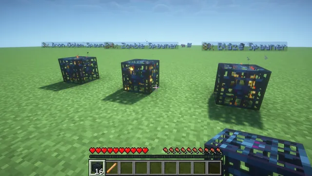 Chunkwright Spawners: Spawner items and the sell wand in the hotbar