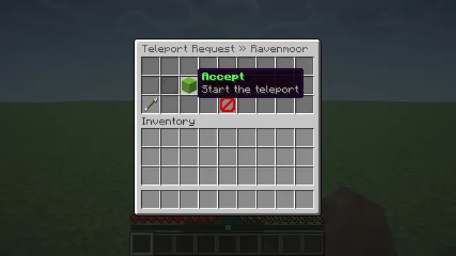 Chunkwright TPA: Request menu