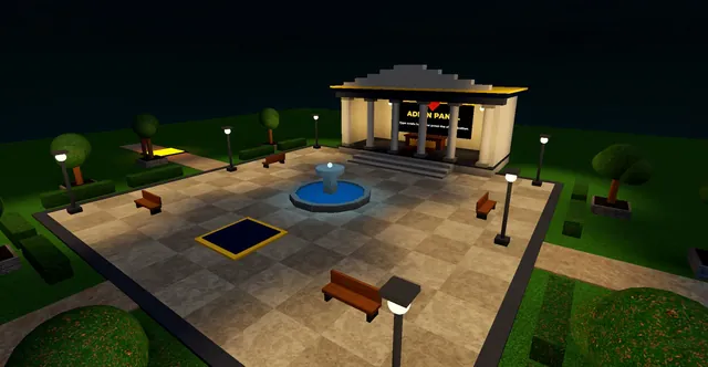 Admin Panel, night plaza