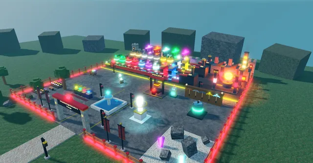 Gem Forge Tycoon, plot full build