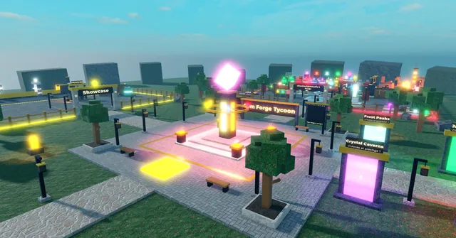 Gem Forge Tycoon, hub monument