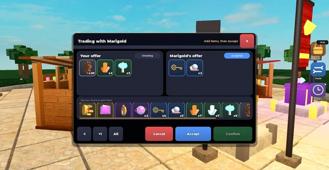 Trade and Inventory System, trade offer