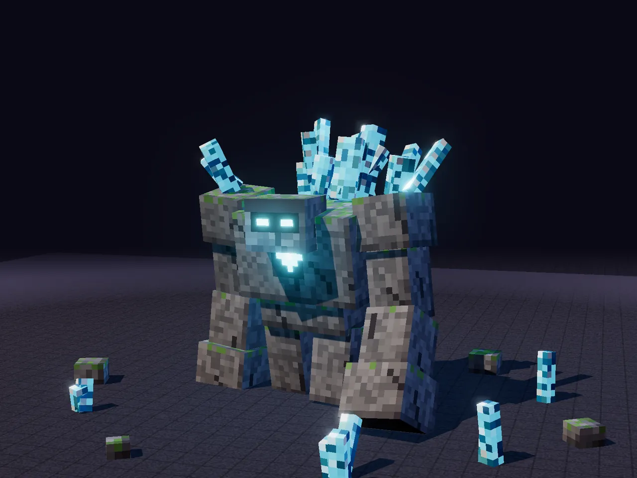 Custom mob render. Crystal golem