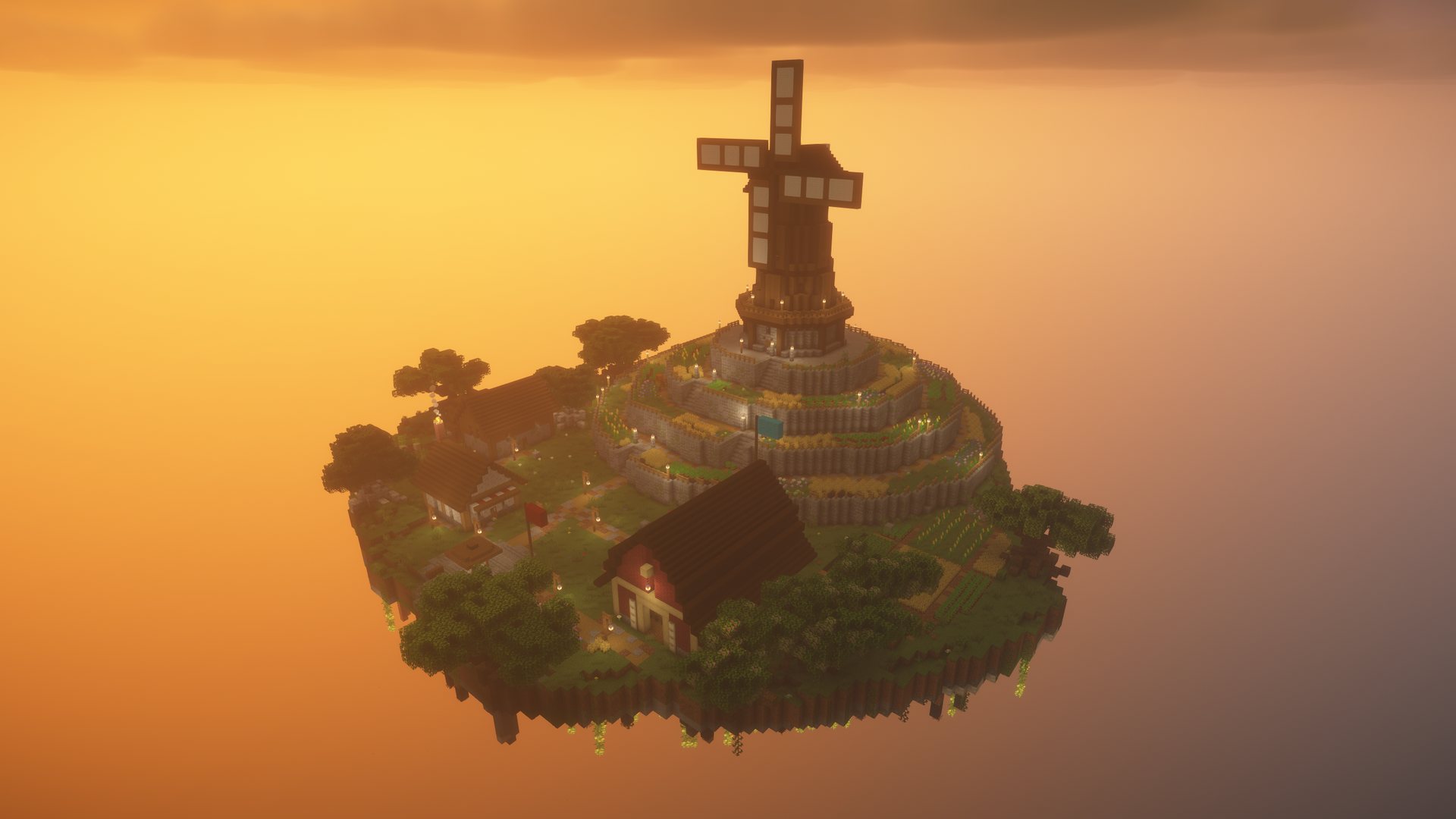 Windmill Hill at sunset
